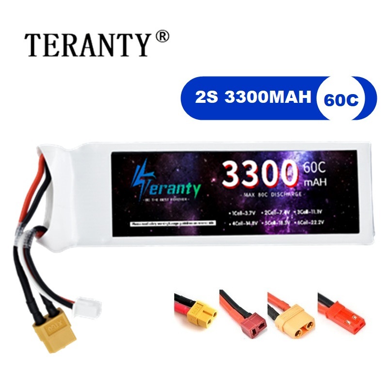 Drone Battery Lipo - 2S 7.4V LiPo 배터리 3300mAh 60C