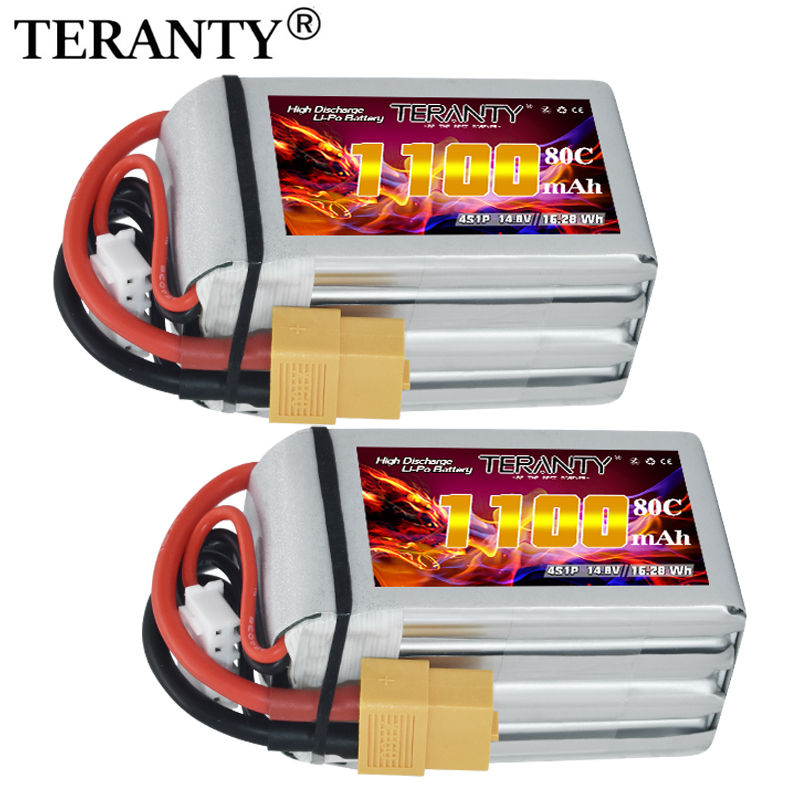 Drone Battery Plate - TERANTY 4S 1100mAh 80C/160C RC 헬리콥터