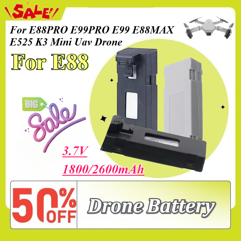 Drone Battery Li-Ion - 3.7V 1800/2600mAh 드론 예비 부품 배터리