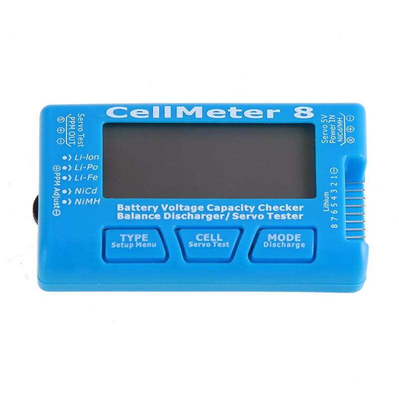Drone Battery Voltage Checker - Cellmeter 8 디지털 배터리 검사기 2S-8S
