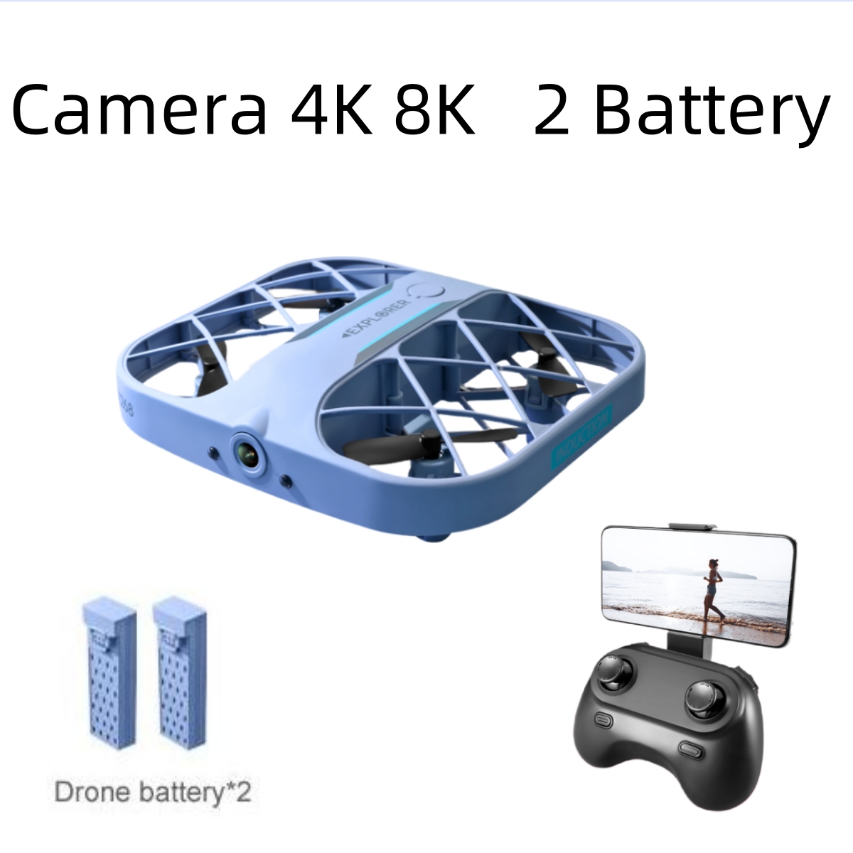 Drone Battery Case - JJRC H107 FPV RC 드론(배터리 2개
