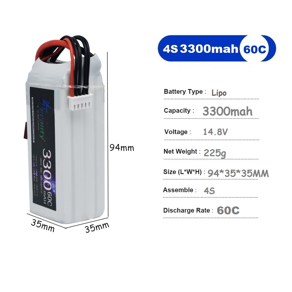 LiPo 충전식 배터리 4S 3300mAh 60C 14 - Drone Battery Connector 리뷰 및 가격