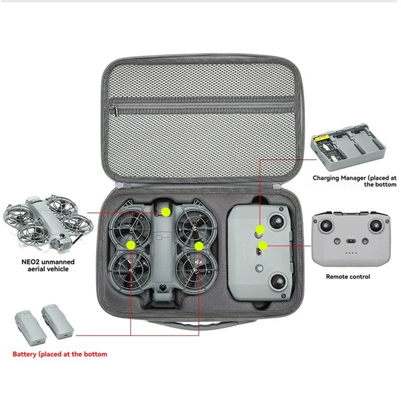 DJI Neo 2 드론 본체, 배터리, 리모컨을 위한  - Drone Battery Bag 리뷰 및 가격