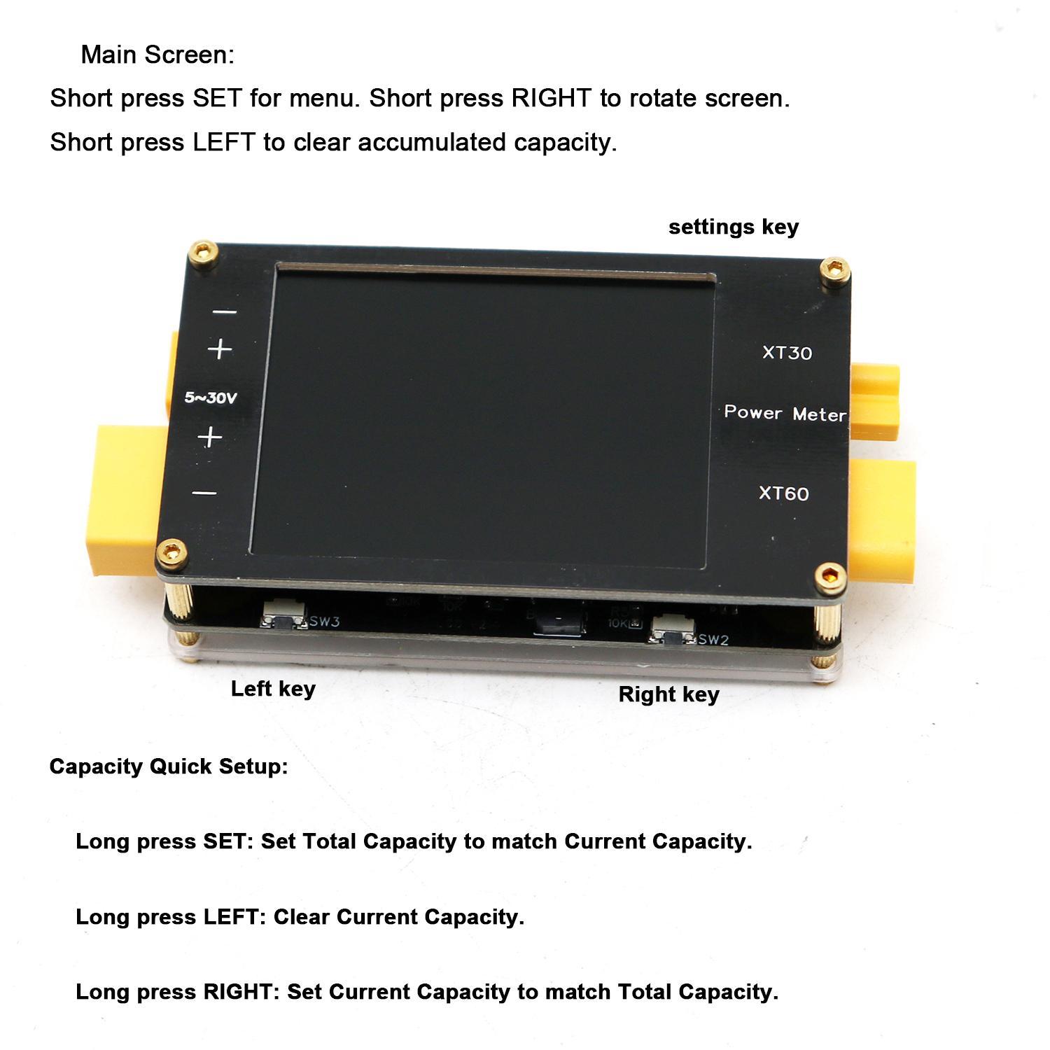 2.4인치 디스플레이 전력계 XT60 64A 양방향 전 - Drone Battery Voltage Checker 리뷰 및 가격