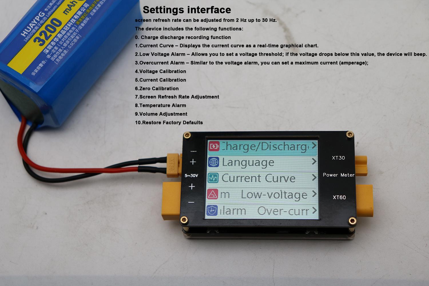 2.4인치 디스플레이 전력계 XT60 64A 양방향 전 - Drone Battery Voltage Checker 리뷰 및 가격