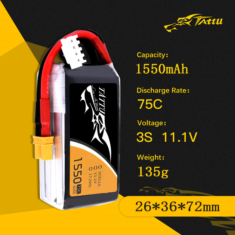 TATTU RC 헬리콥터 쿼드콥터용 LiPo 배터리,  - Drone Battery 3S 리뷰 및 가격